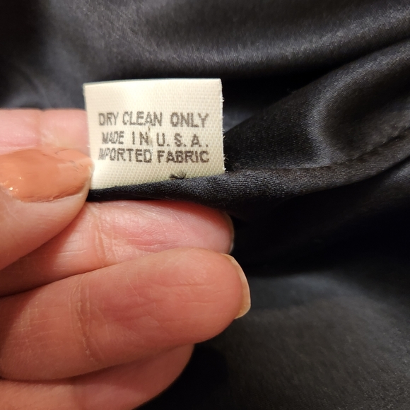 TC Laughlin silk black blazer jacket size 8, made in USA - Picture 8 of 11